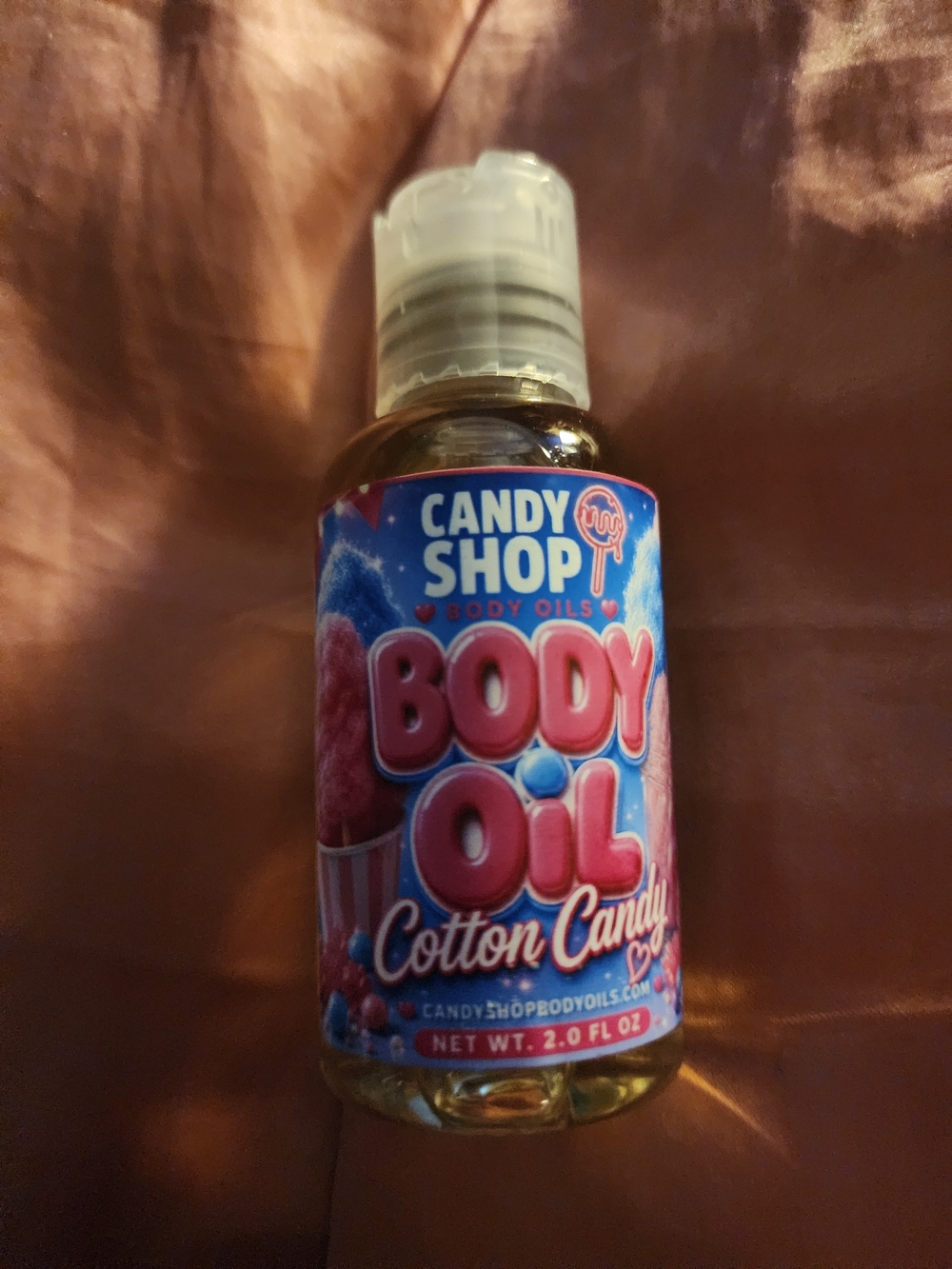 Candy Shop NEW Cotton Candy Body Oil! Smells Delcious And Hydrates! PORTABLE Sz!